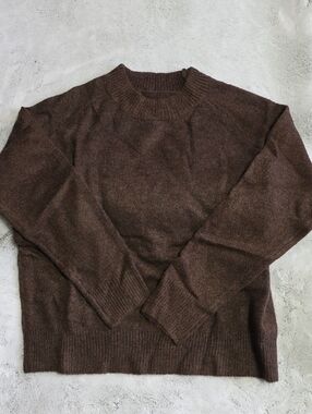 Cozy Brown Crewneck Women's Sweater